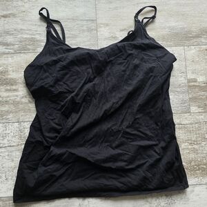 Old navy maternity nursing tank built in bra black size xl postpartum adjustable